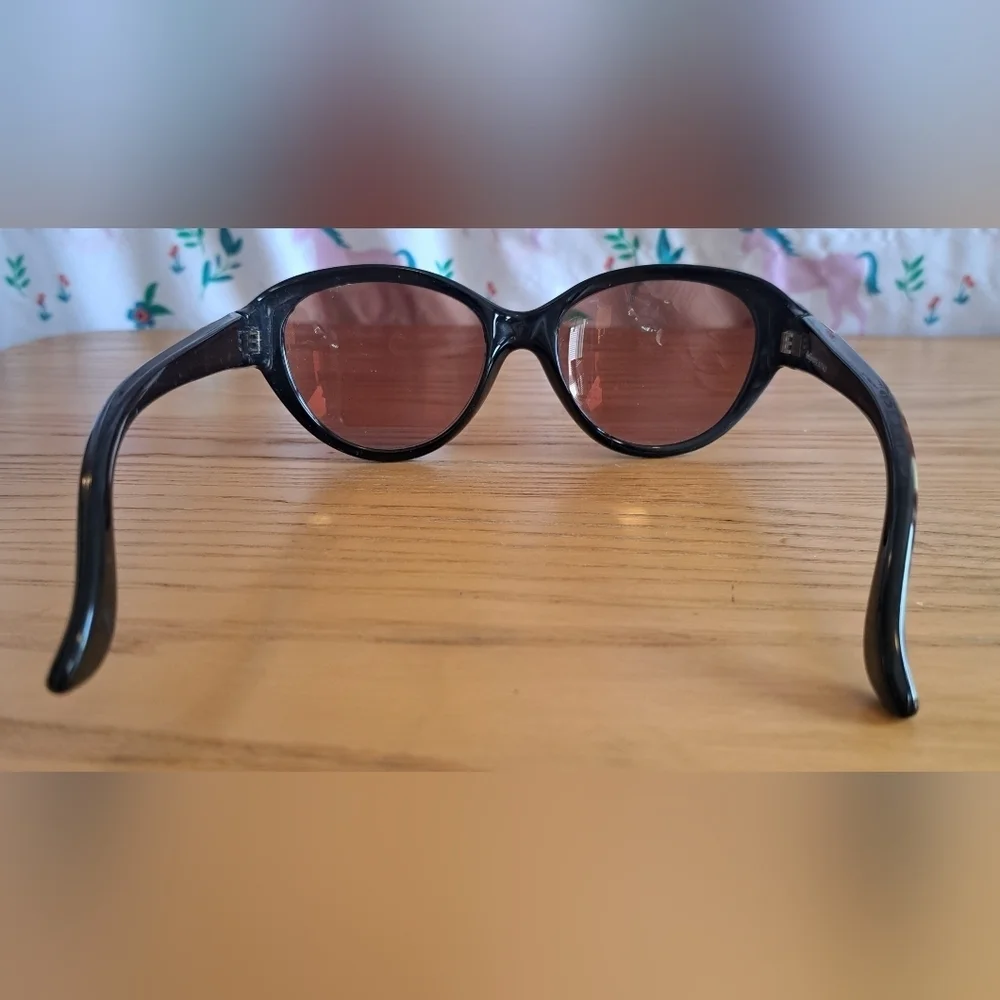 EUC Ellegi Mocha Tortoise Shell Cat Eye Neutral Glasses Sunglasses Shades Frames